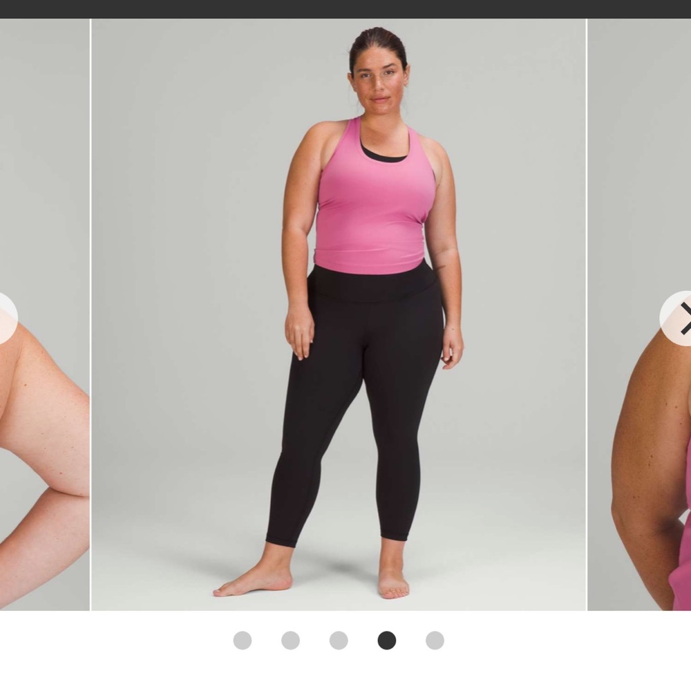 Lululemon short Cool Racerback Tank in pink blossom